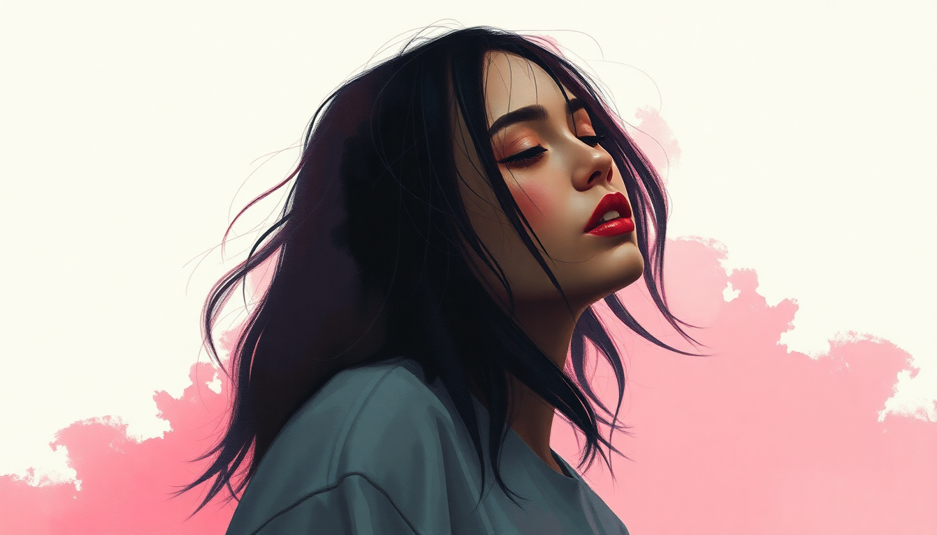 Fan-driven abstract illustration evoking the emotional arc of Shake by Megan Thee Stallion