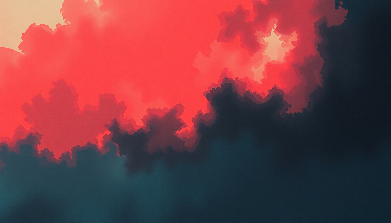 Fan-driven abstract illustration evoking the emotional arc of Shaking Hell by Sonic Youth