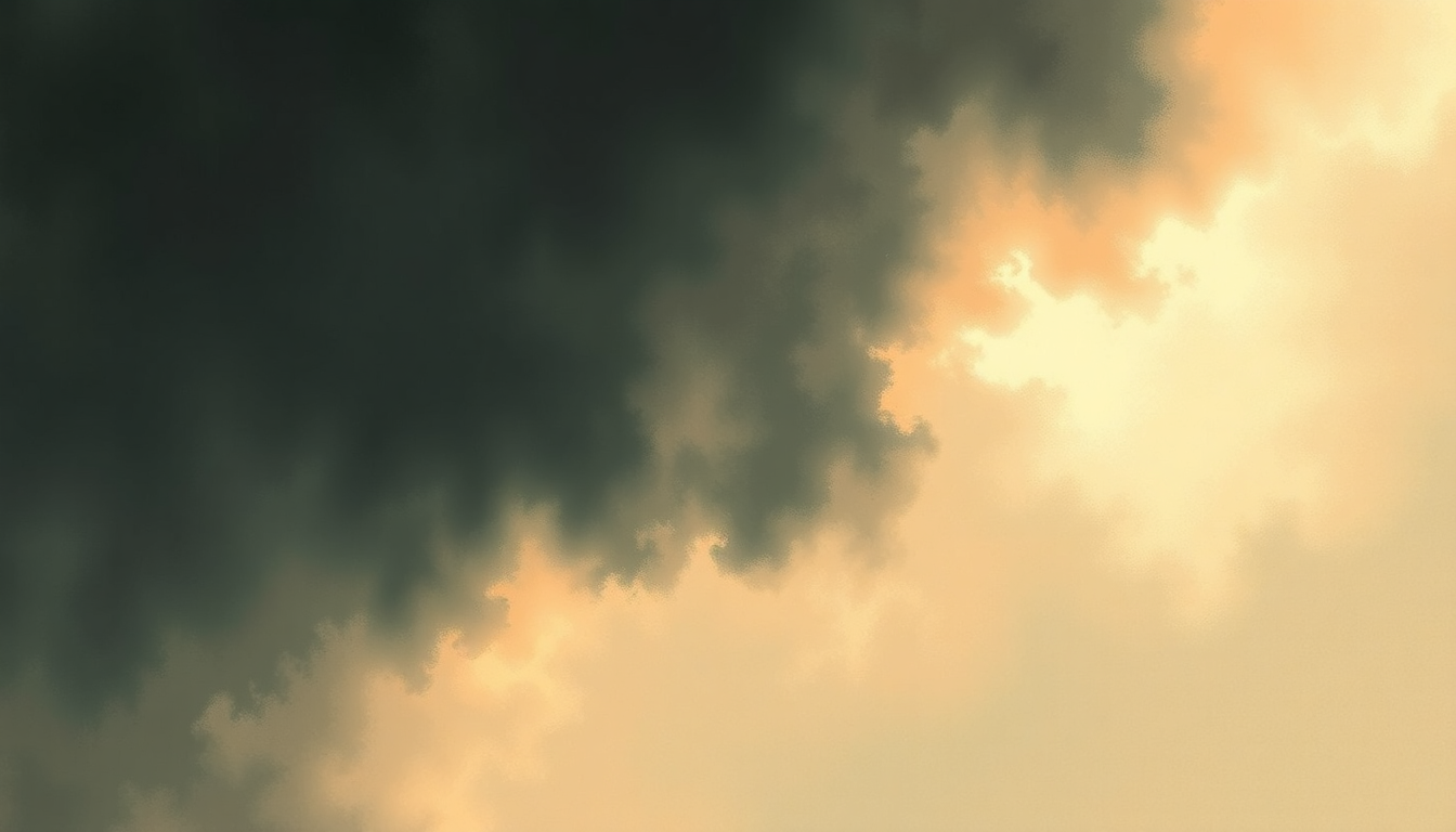 Fan-driven abstract illustration evoking the emotional arc of Shanty by Slowdive