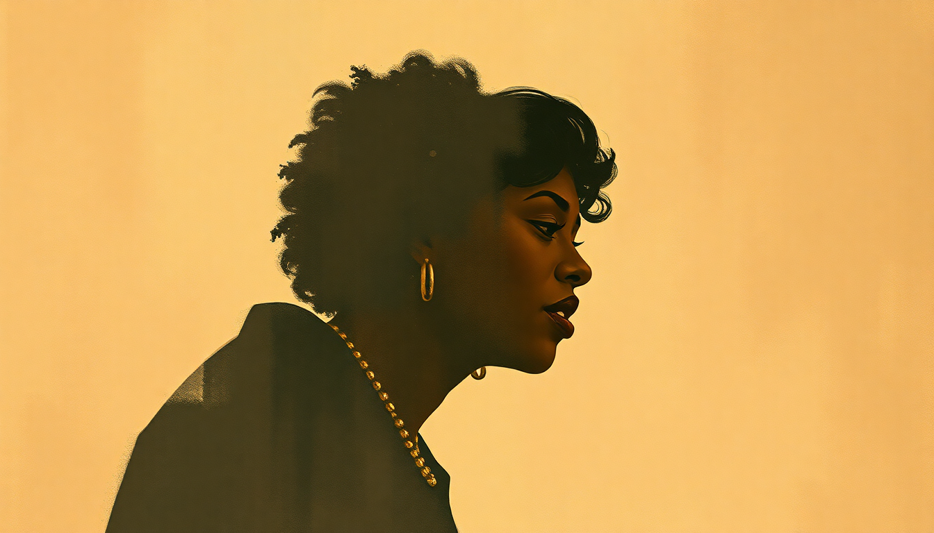 Fan-driven abstract illustration evoking the emotional arc of Share Your Love with Me by Aretha Franklin