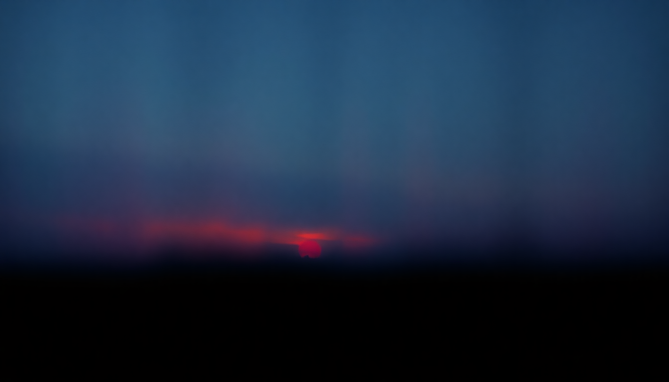 Fan-driven abstract illustration evoking the emotional arc of She's Leaving by Orchestral Manoeuvres in the Dark