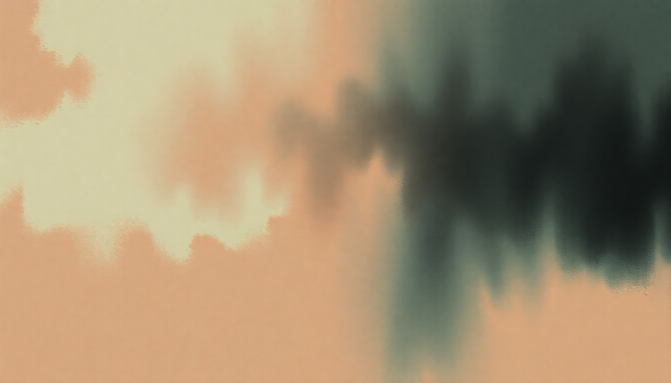 Fan-driven abstract illustration evoking the emotional arc of She Walks on Me by Hole