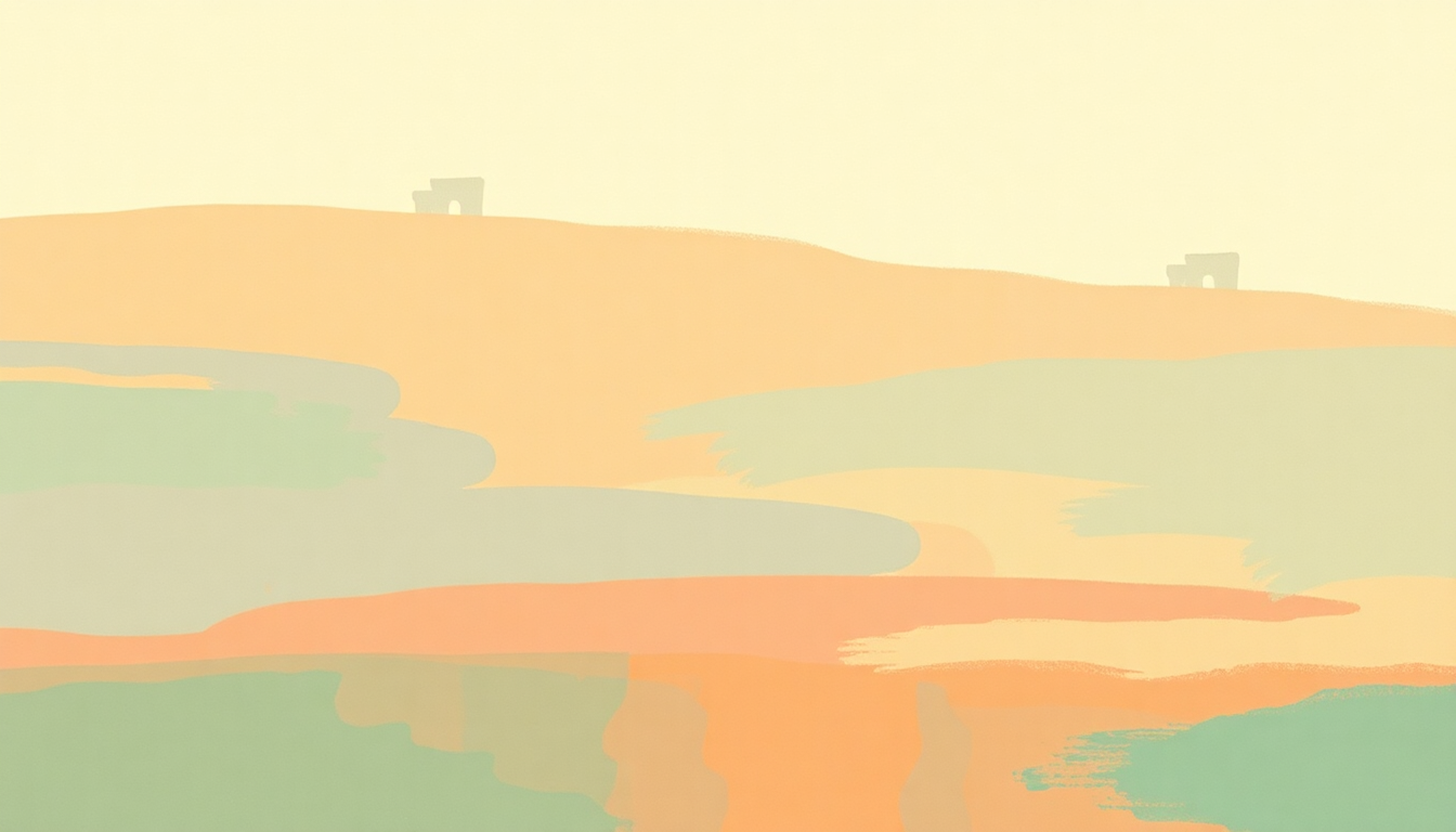 Fan-driven abstract illustration evoking the emotional arc of Short People by Randy Newman