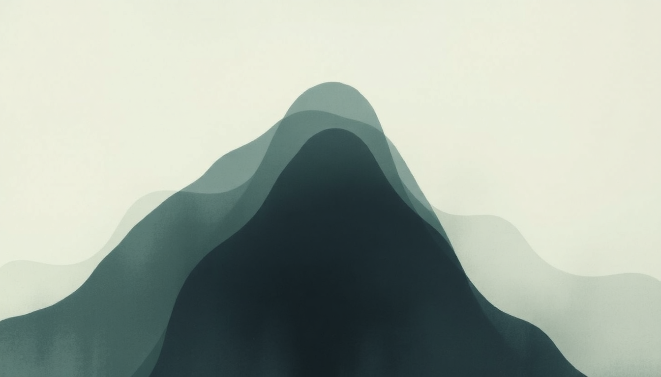 Fan-driven abstract illustration evoking the emotional arc of Si Vous Saviez by Nicolas Jaar