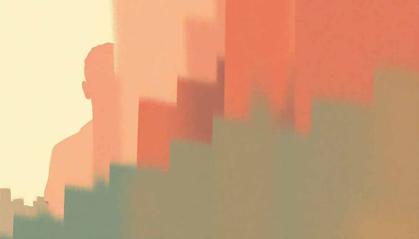 Fan-driven abstract illustration evoking the emotional arc of Silas Harrier by Appleseed Cast