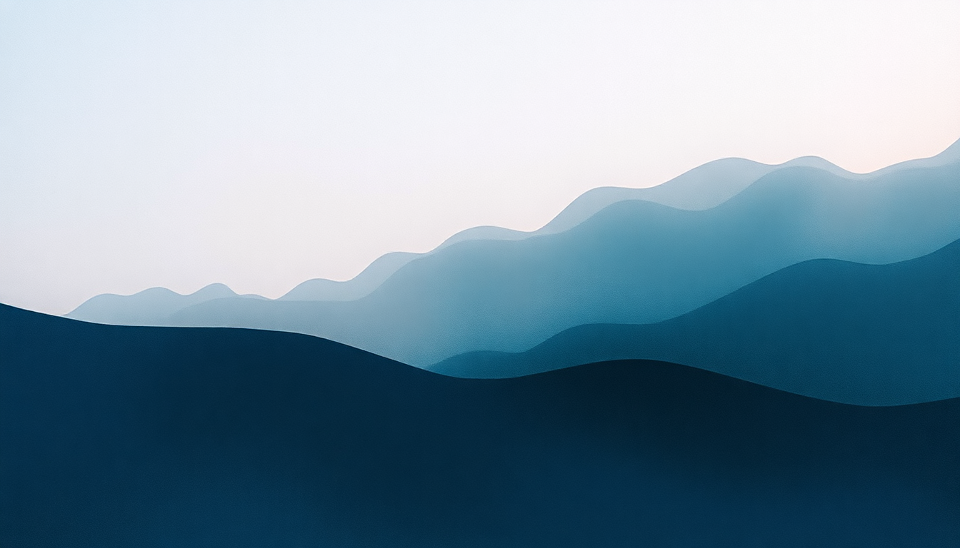 Fan-driven abstract illustration evoking the emotional arc of Silver by Mineral