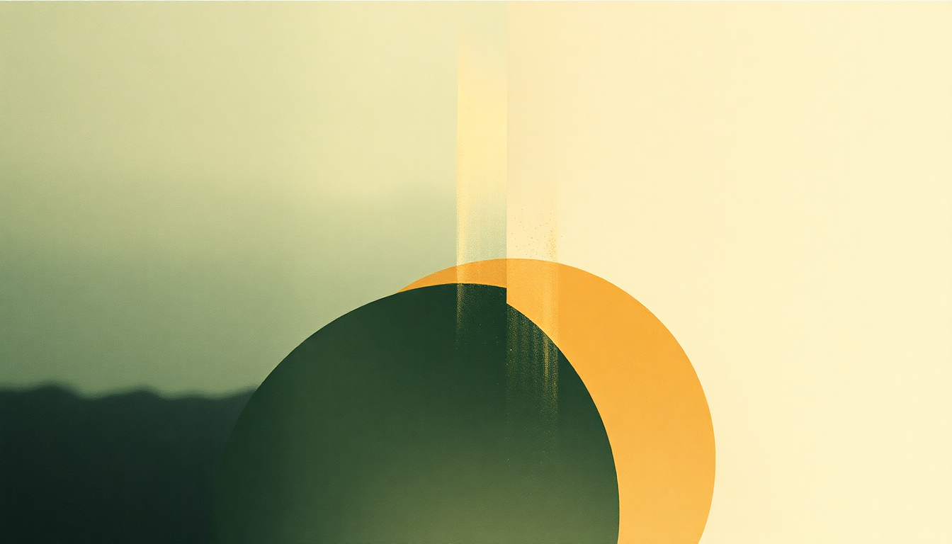 Fan-driven abstract illustration evoking the emotional arc of Sim Sala Bim by Fleet Foxes