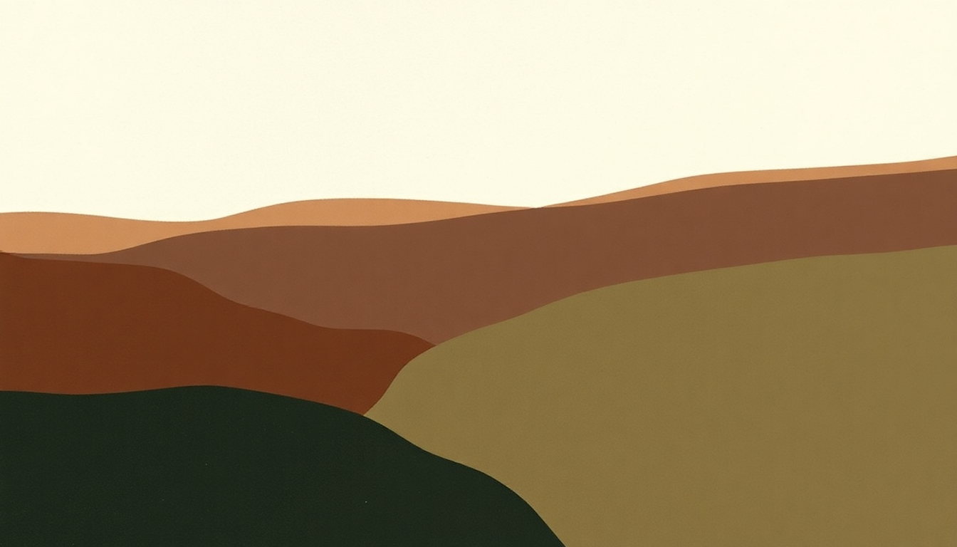 Fan-driven abstract illustration evoking the emotional arc of Singing Saw by Kevin Morby