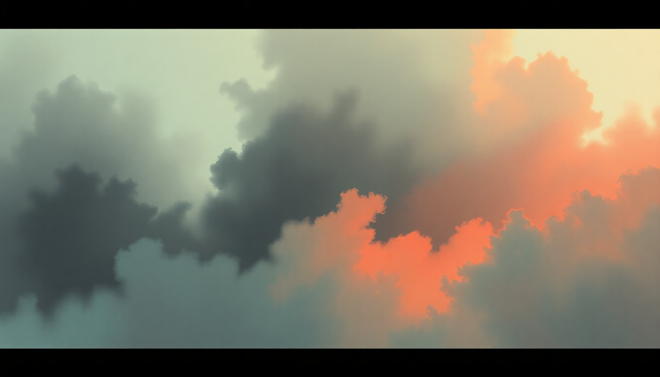 Fan-driven abstract illustration evoking the emotional arc of Sketch 2 for Commissioner by Tim Hecker