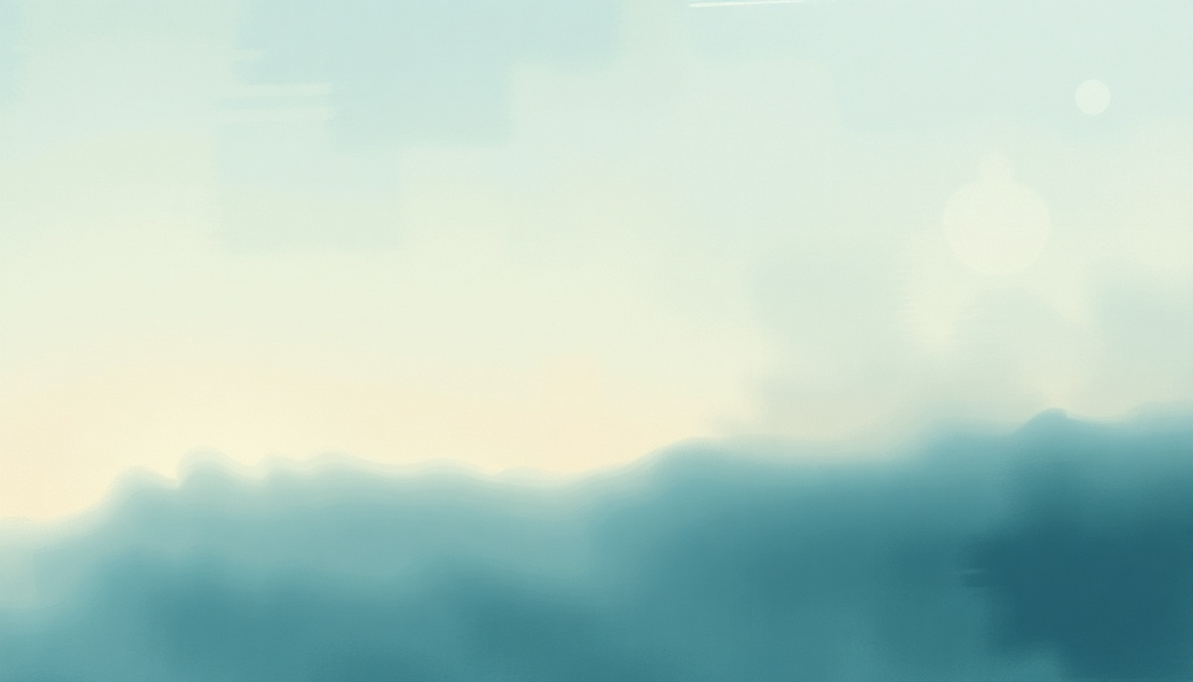 Fan-driven abstract illustration evoking the emotional arc of Sky Blue and Black by Jackson Browne