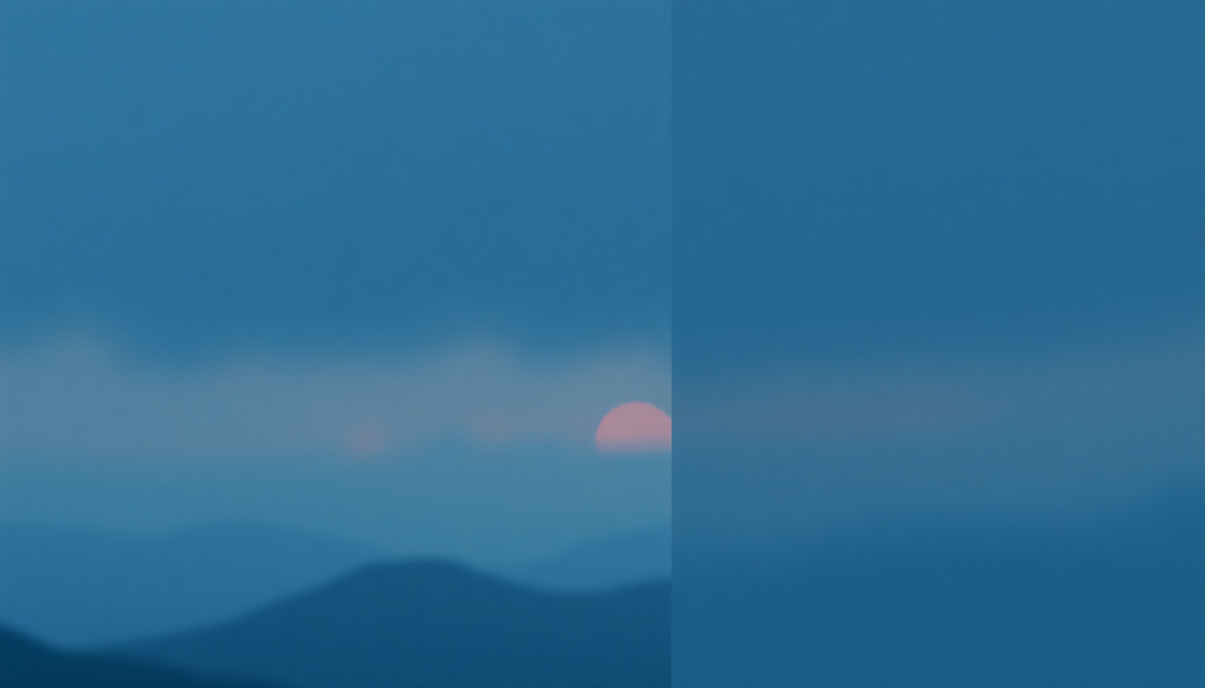 Fan-driven abstract illustration evoking the emotional arc of Sleepless Nights by Norah Jones