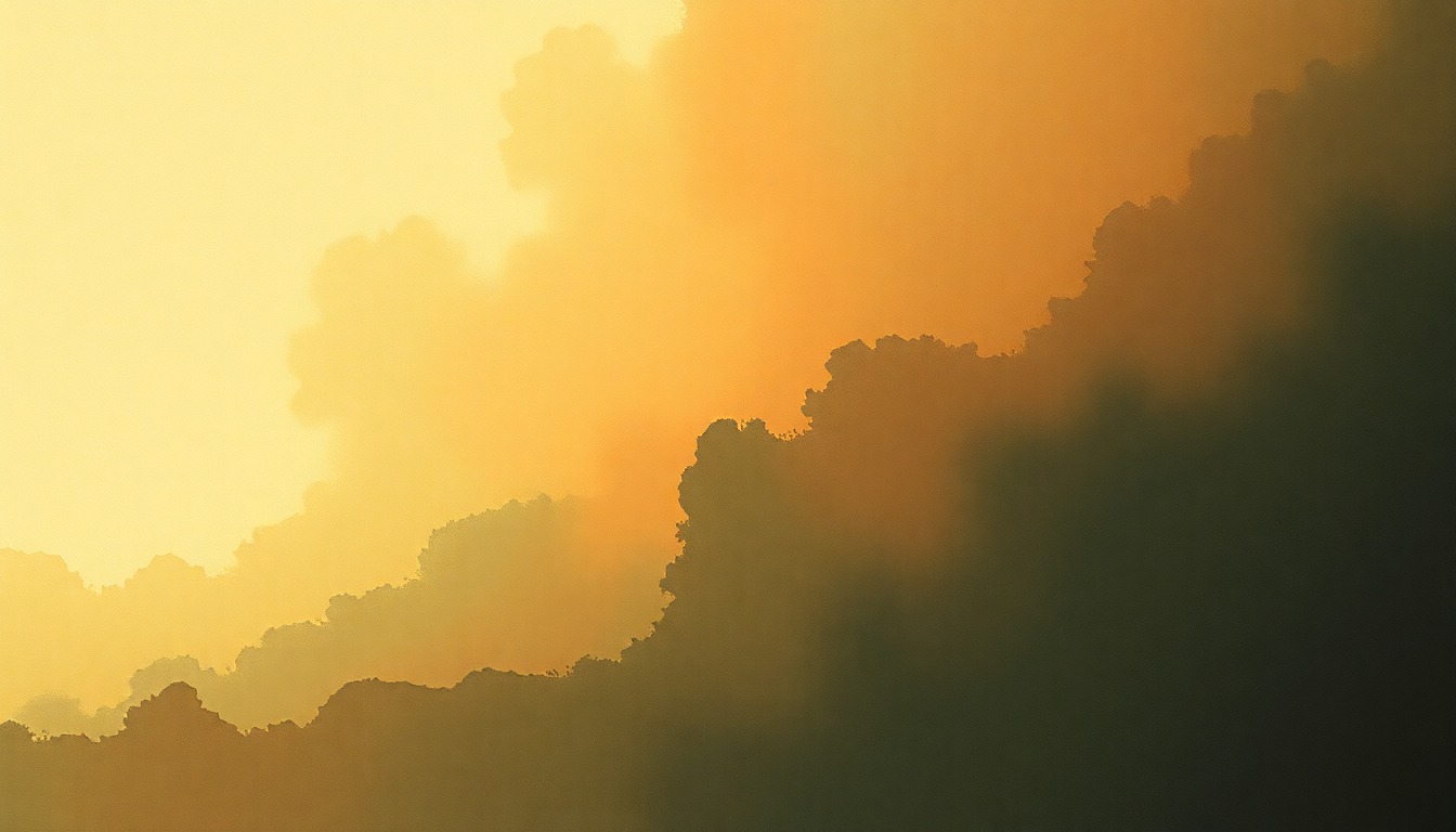 Fan-driven abstract illustration evoking the emotional arc of Slow Dancing in a Burning Room by John Mayer