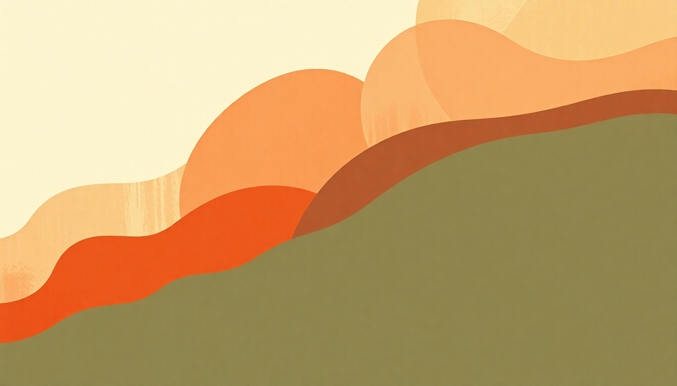 Fan-driven abstract illustration evoking the emotional arc of Small Stakes by Spoon