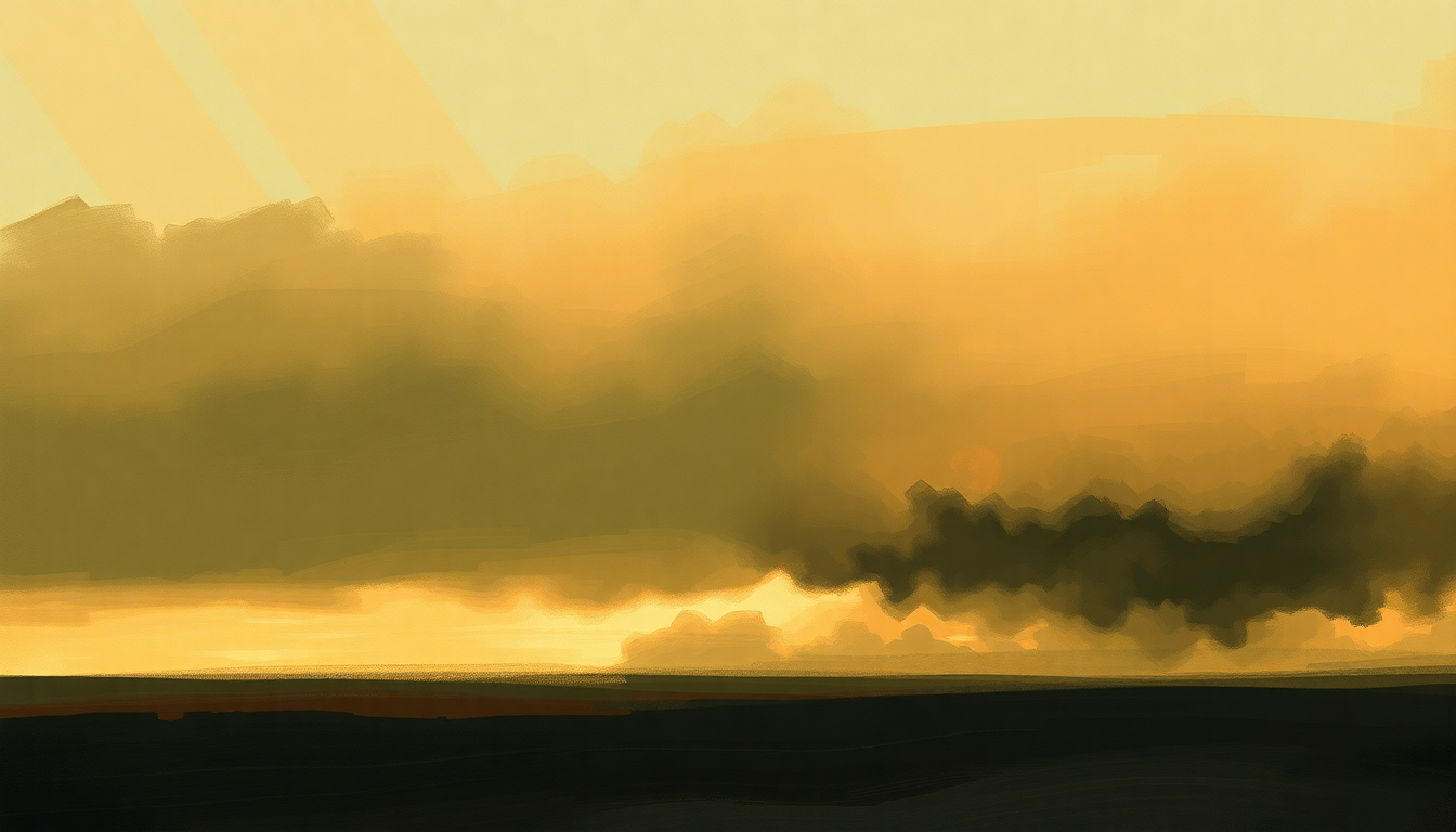 Fan-driven abstract illustration evoking the emotional arc of Smash by The Offspring