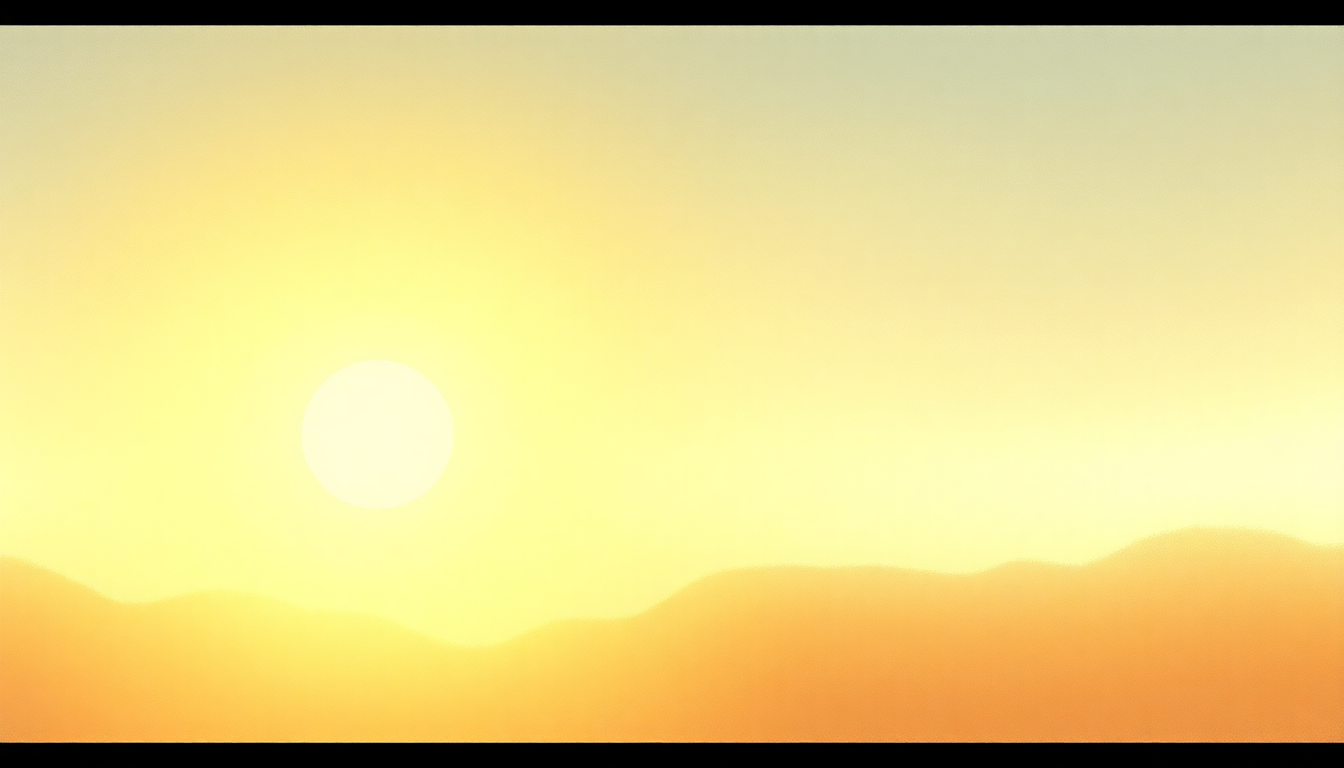 Fan-driven abstract illustration evoking the emotional arc of Soak Up the Sun by Sheryl Crow