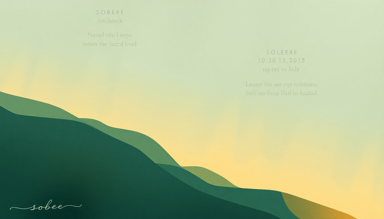 Fan-driven abstract illustration evoking the emotional arc of Sober by Lorde
