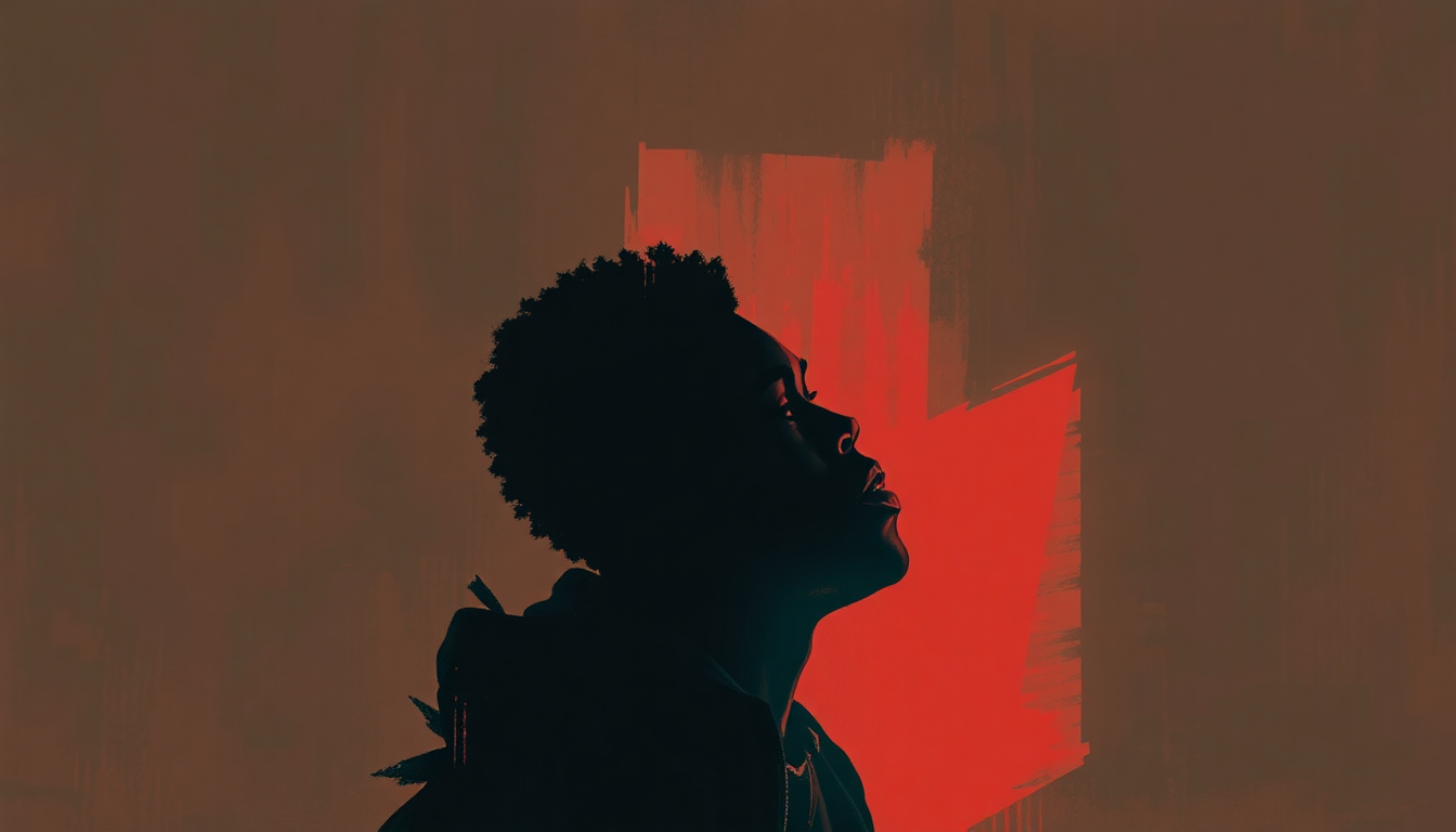 Fan-driven abstract illustration evoking the emotional arc of Solidarity by Black Uhuru