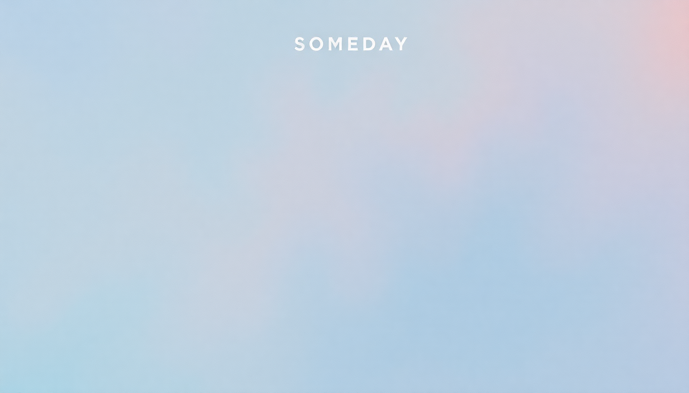 Fan-driven abstract illustration evoking the emotional arc of Someday by IU