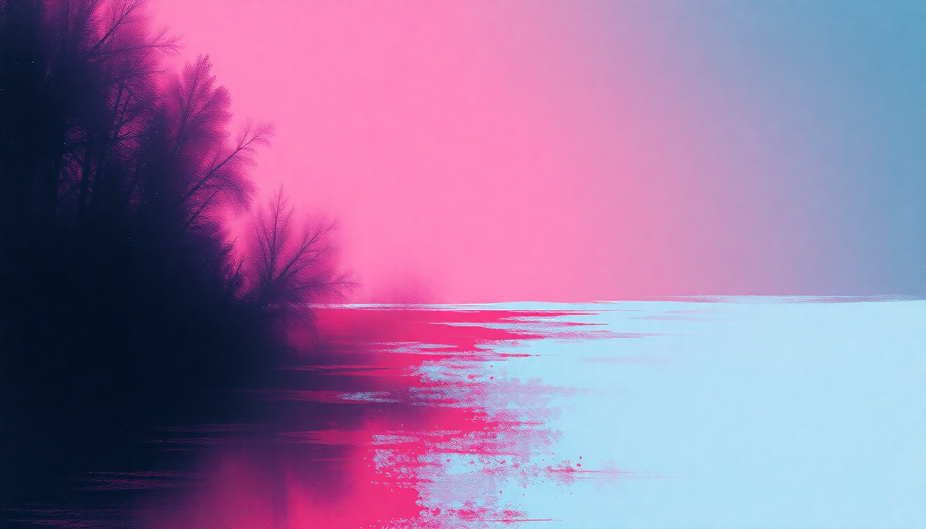 Fan-driven abstract illustration evoking the emotional arc of Sometimes It Snows in April by Prince