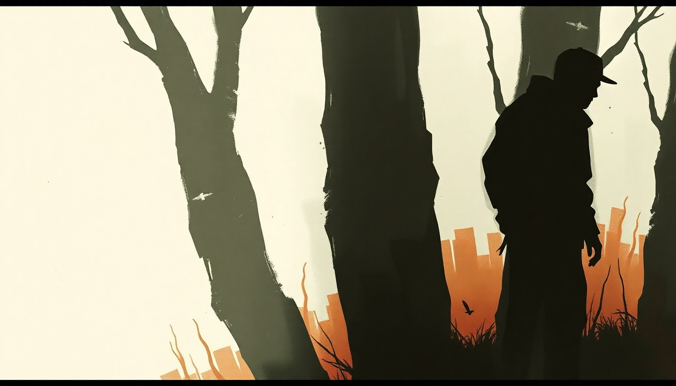 Fan-driven abstract illustration evoking the emotional arc of Son of a Bush by Public Enemy