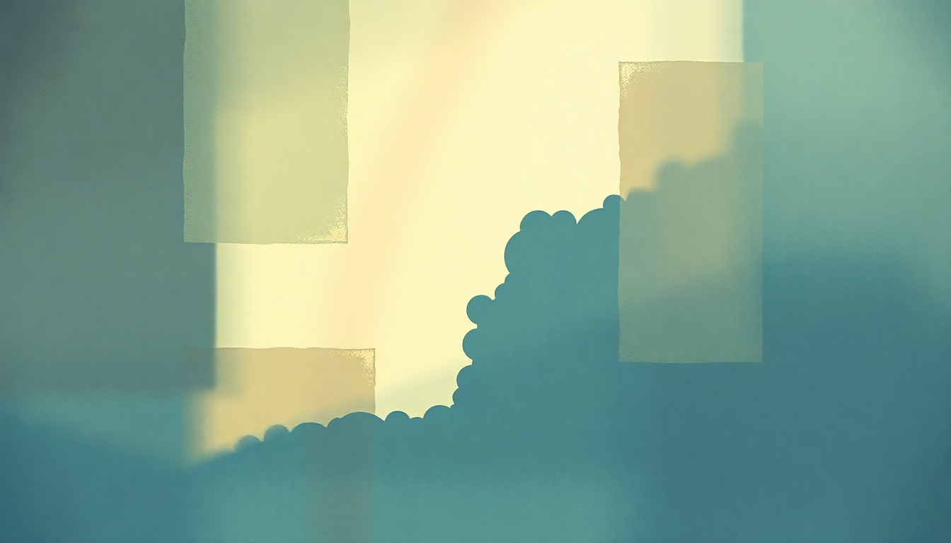 Fan-driven abstract illustration evoking the emotional arc of Song to the Siren by Tim Buckley