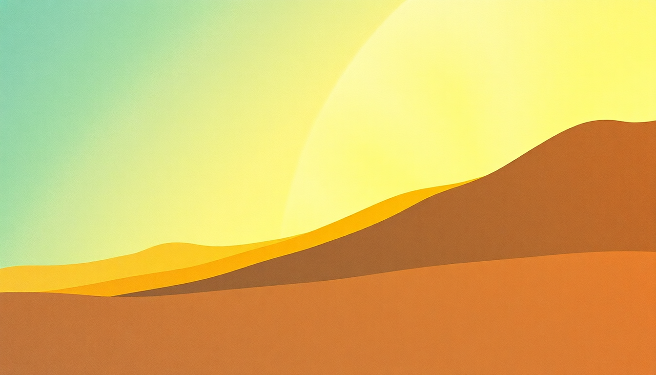 Fan-driven abstract illustration evoking the emotional arc of Soul Desert by Can
