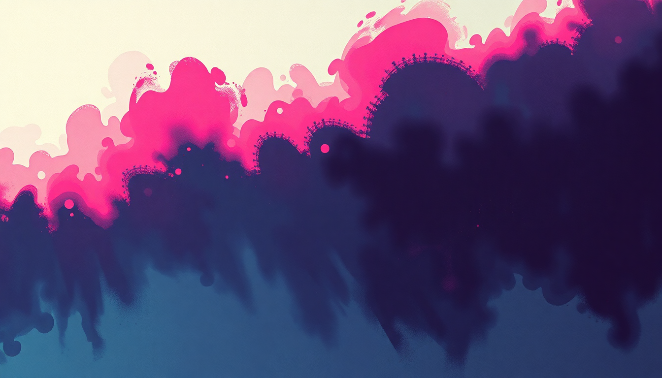 Fan-driven abstract illustration evoking the emotional arc of Sound System by Operation Ivy