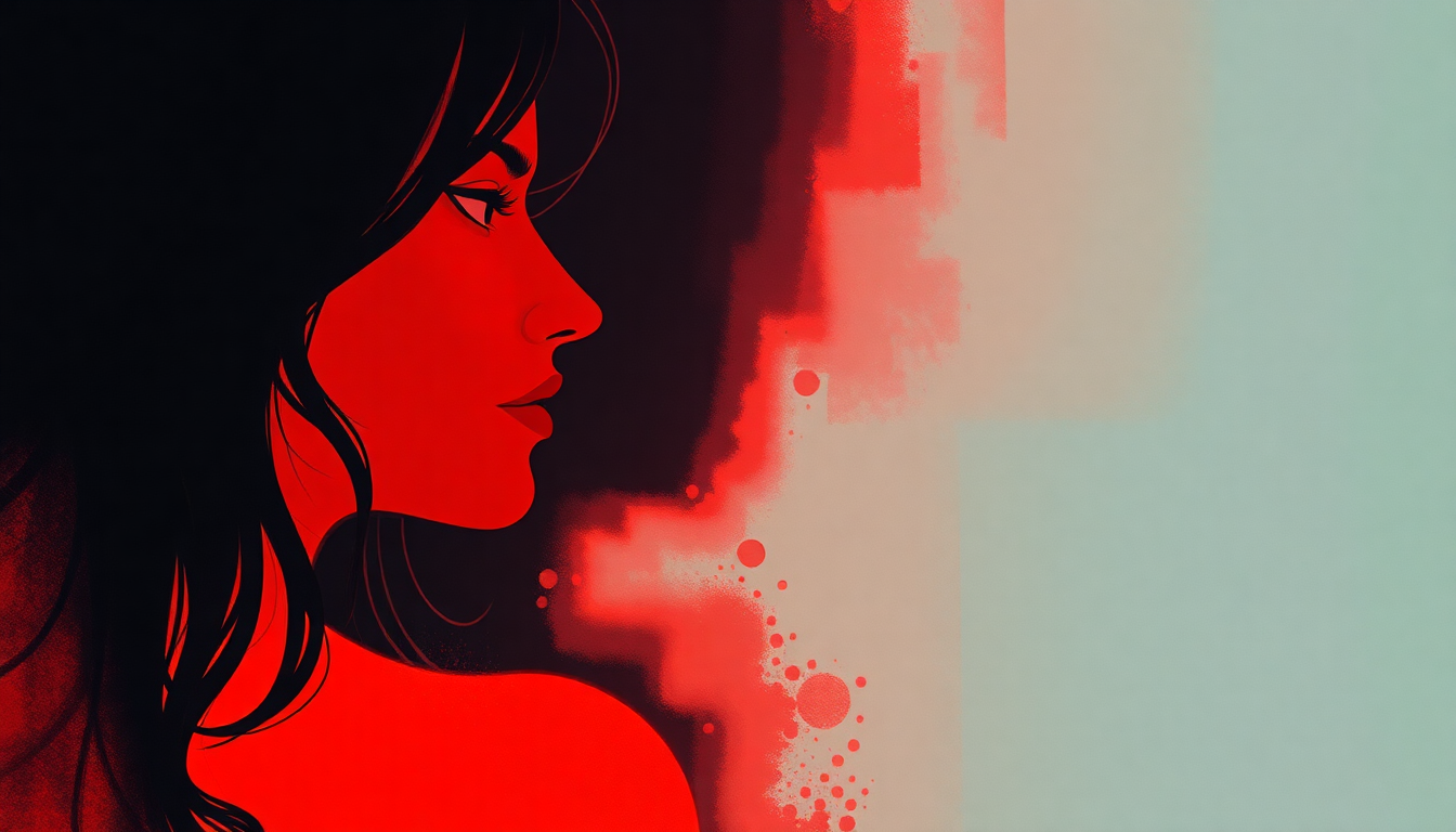 Fan-driven abstract illustration evoking the emotional arc of Southern Girl by Maze