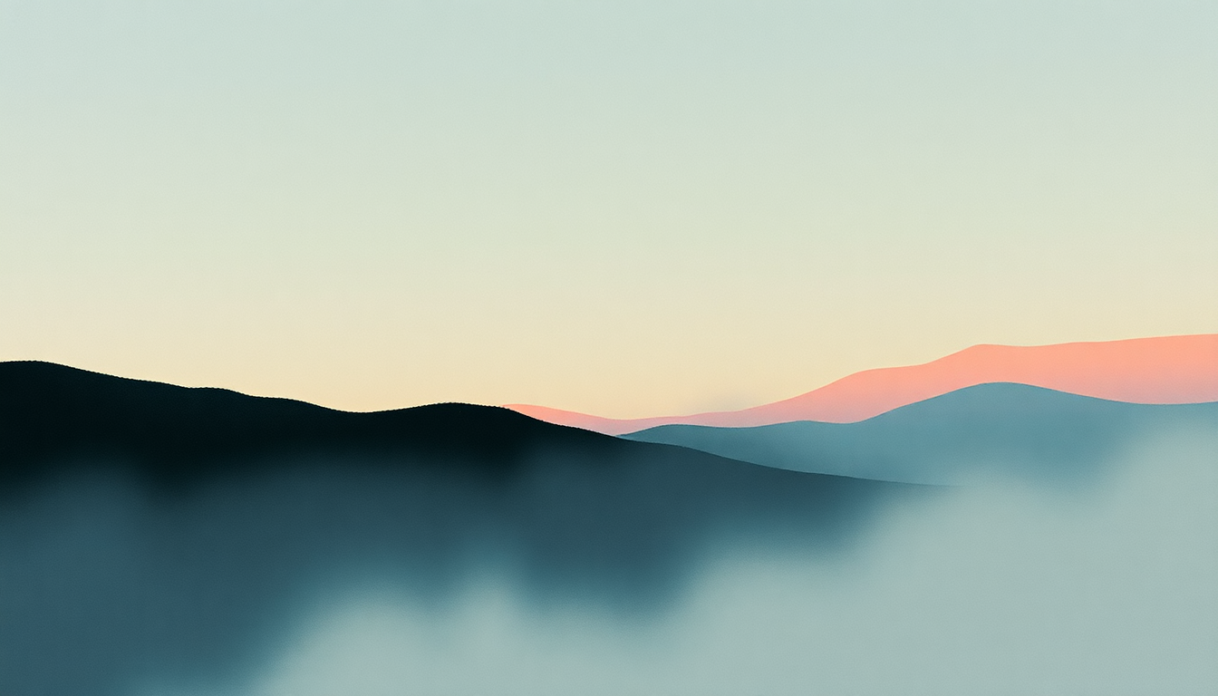 Fan-driven abstract illustration evoking the emotional arc of Space Is Only Noise If You Can See by Nicolas Jaar