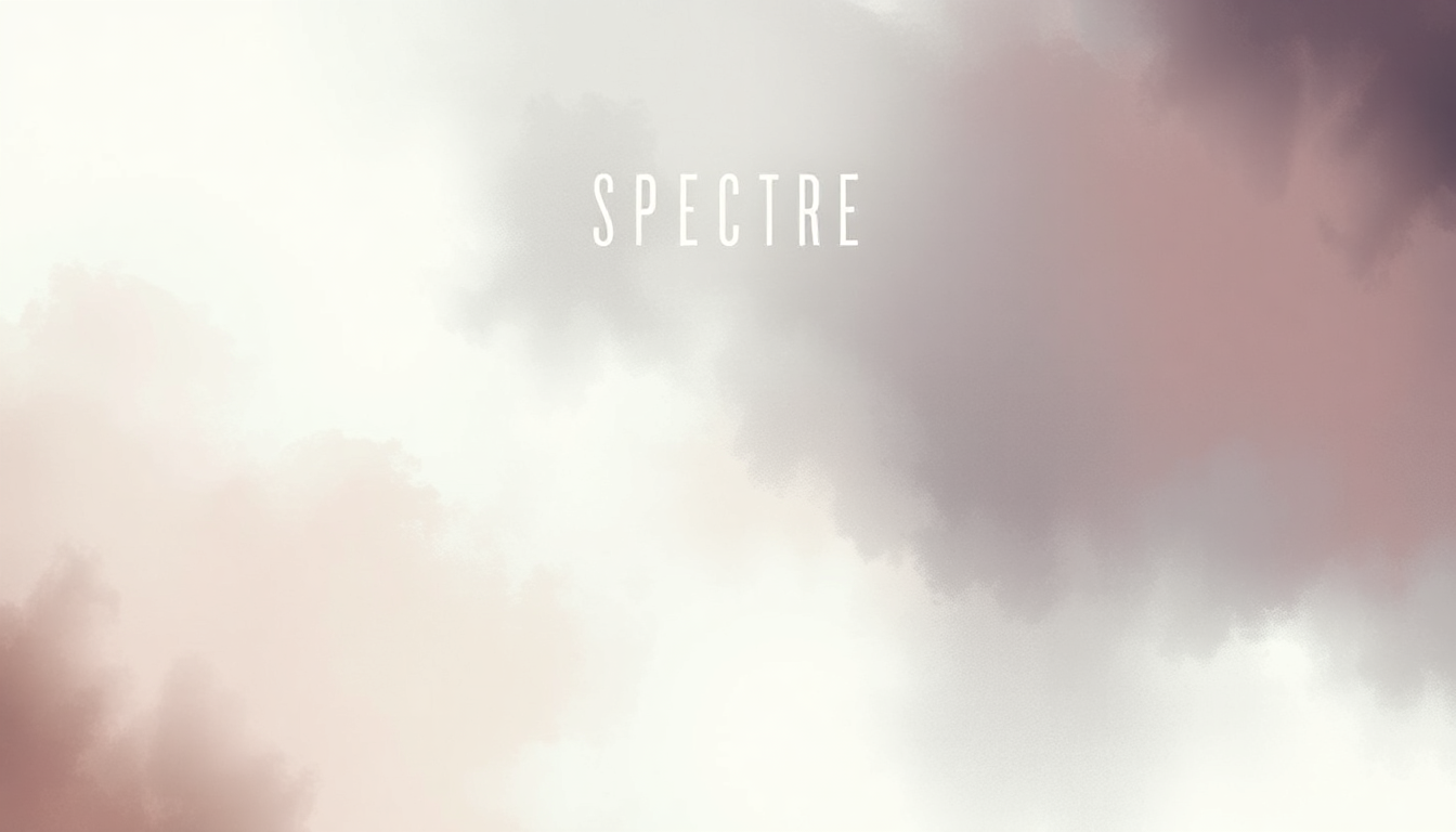 Fan-driven abstract illustration evoking the emotional arc of Spectre by Tycho