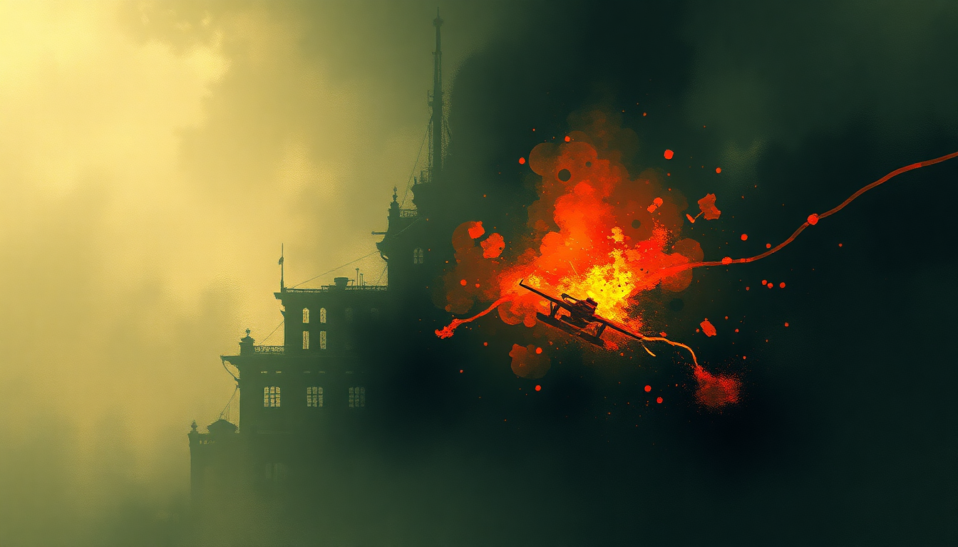 Fan-driven abstract illustration evoking the emotional arc of Spitfire by Prodigy