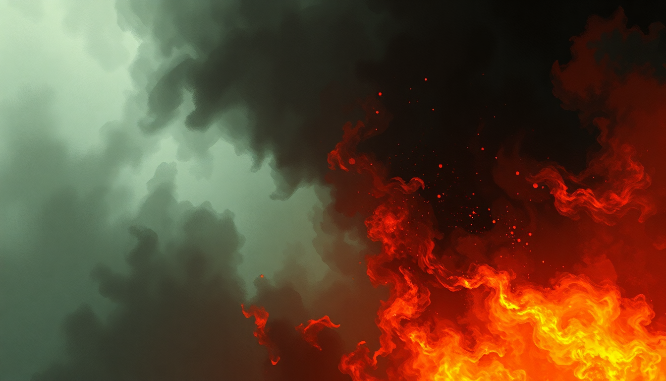 Fan-driven abstract illustration evoking the emotional arc of Spitfire by The Prodigy