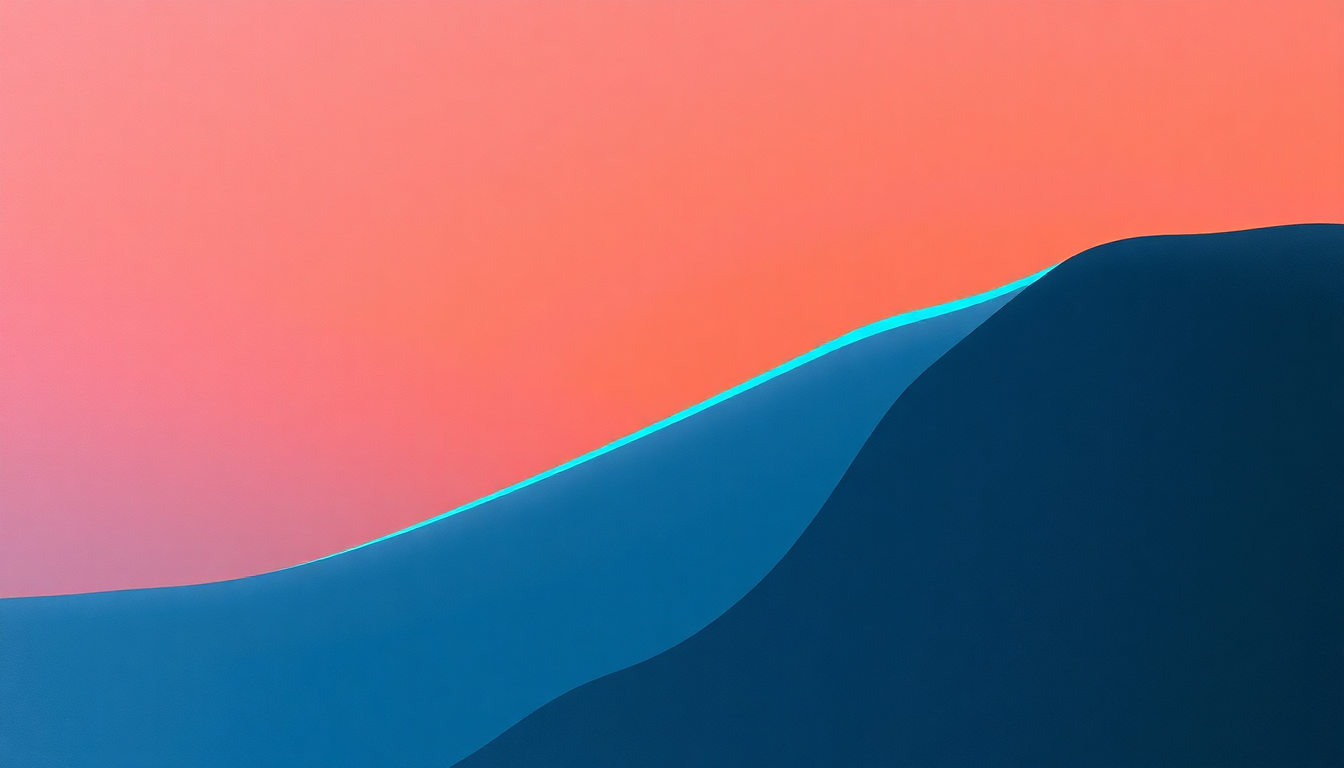 Fan-driven abstract illustration evoking the emotional arc of Split and Slide by Butch Hancock