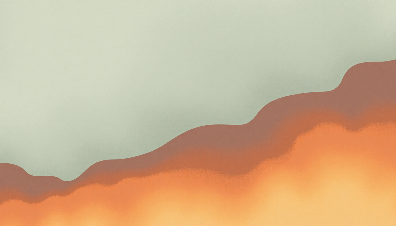 Fan-driven abstract illustration evoking the emotional arc of Sprained Ankle by Julien Baker