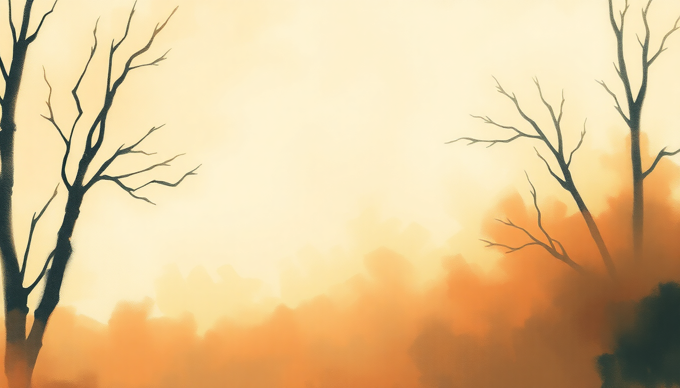 Fan-driven abstract illustration evoking the emotional arc of Spring Is Here by Bill Evans