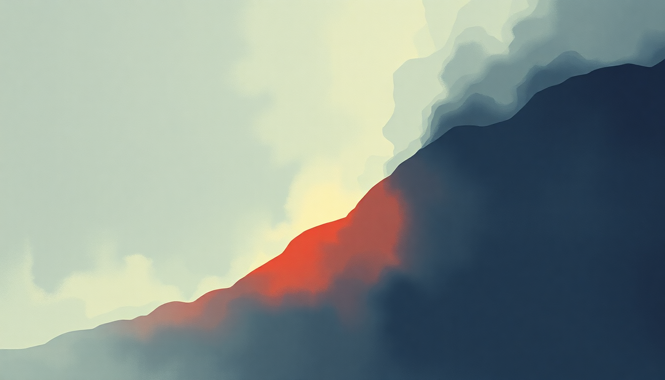 Fan-driven abstract illustration evoking the emotional arc of Srxt by Bloc Party