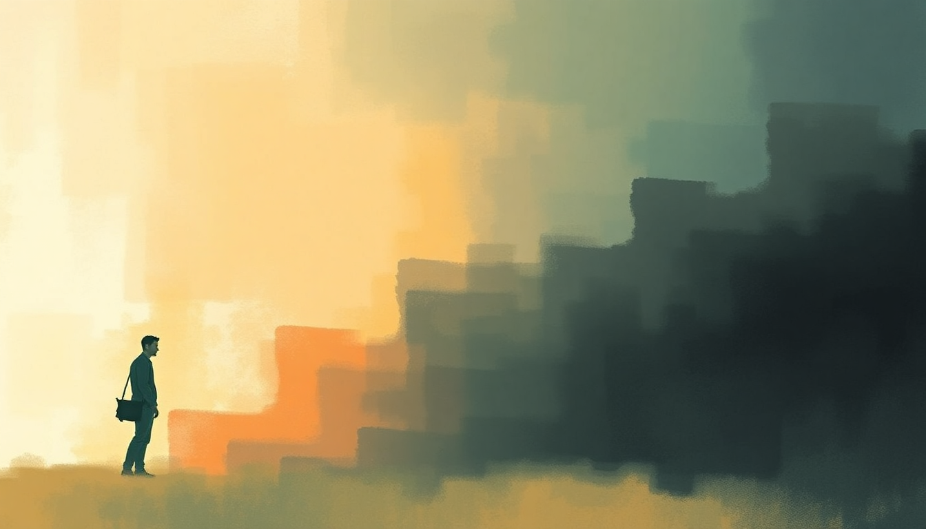 Fan-driven abstract illustration evoking the emotional arc of Stand by Me by Oasis