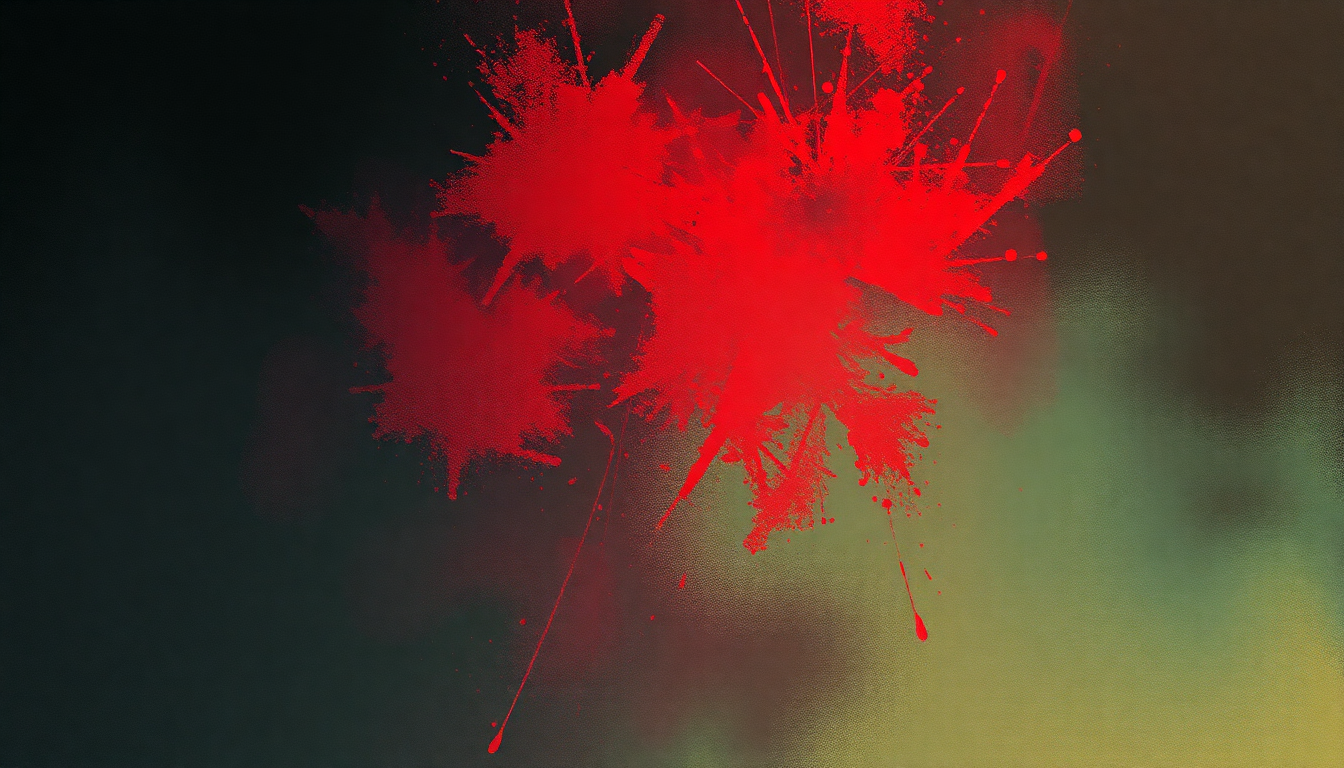 Fan-driven abstract illustration evoking the emotional arc of Stand Up by Minor Threat