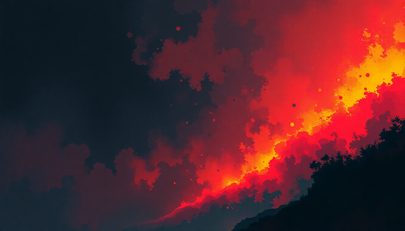 Fan-driven abstract illustration evoking the emotional arc of Stay Close to Me by Bad Brains