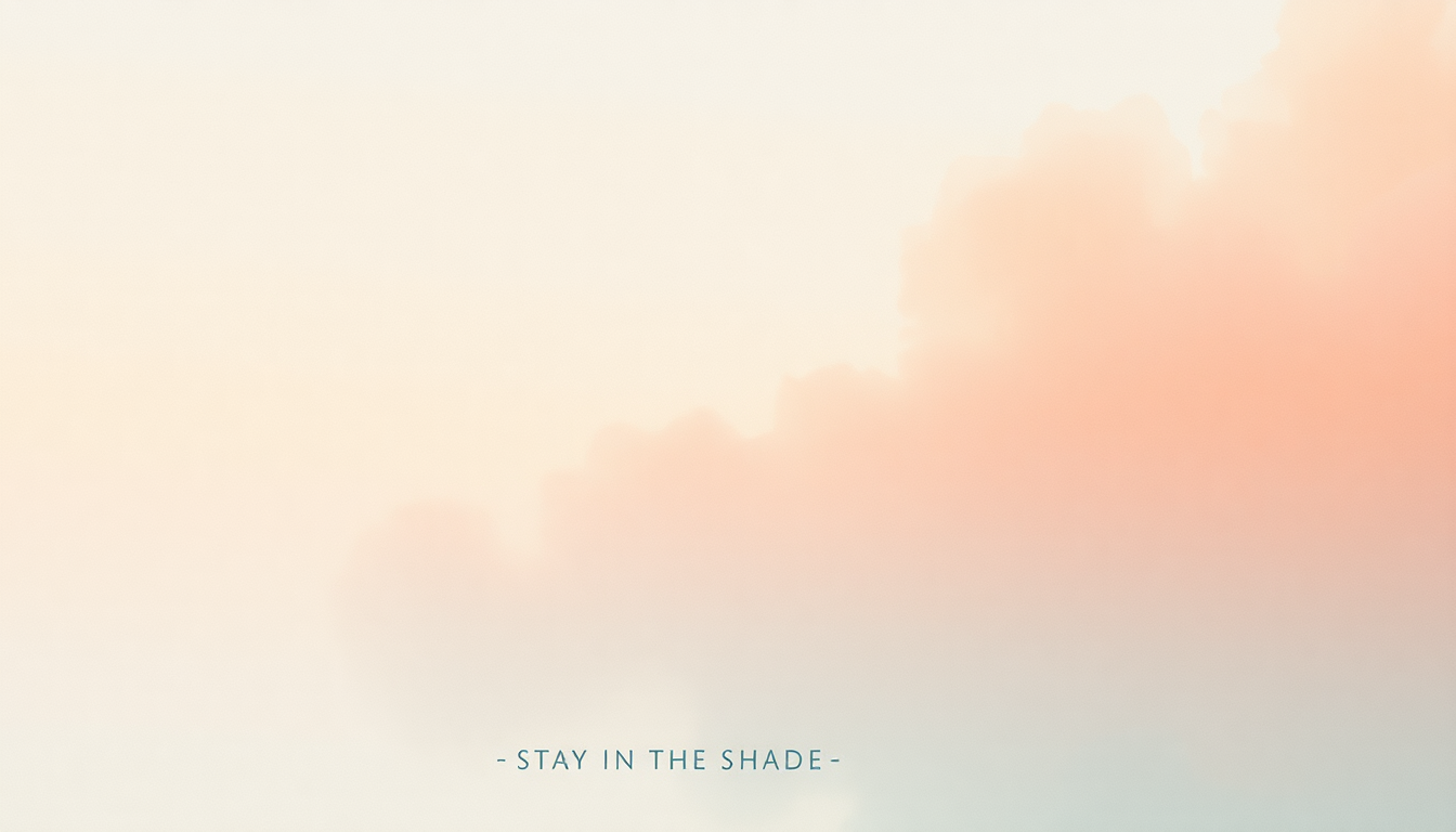 Fan-driven abstract illustration evoking the emotional arc of Stay in the Shade by José González