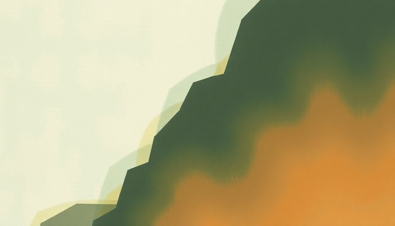 Fan-driven abstract illustration evoking the emotional arc of Steps and Numbers by Appleseed Cast