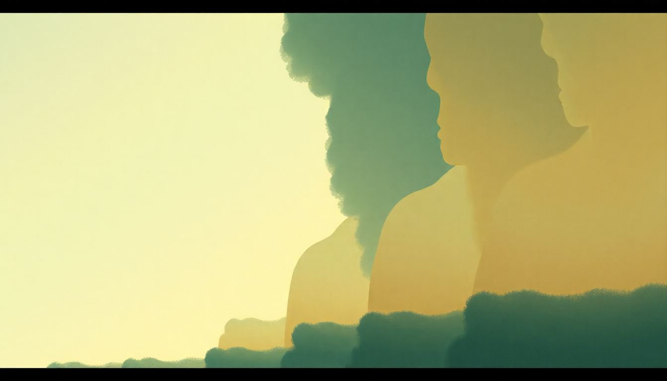 Fan-driven abstract illustration evoking the emotional arc of Still Life by Goldie