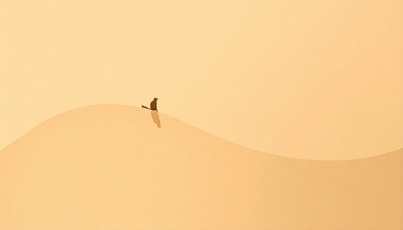 Fan-driven abstract illustration evoking the emotional arc of Still Life by Van der Graaf Generator