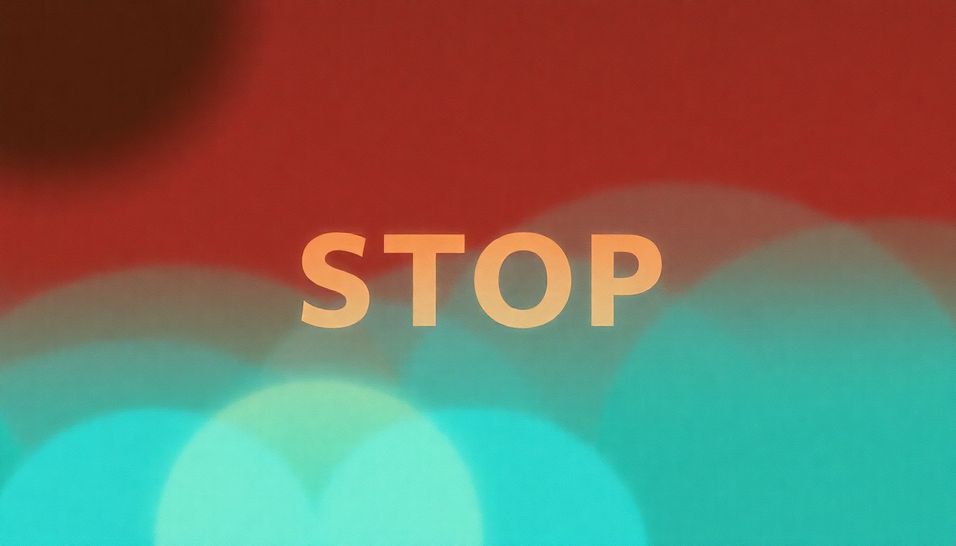 Fan-driven abstract illustration evoking the emotional arc of Stop by Jane's Addiction