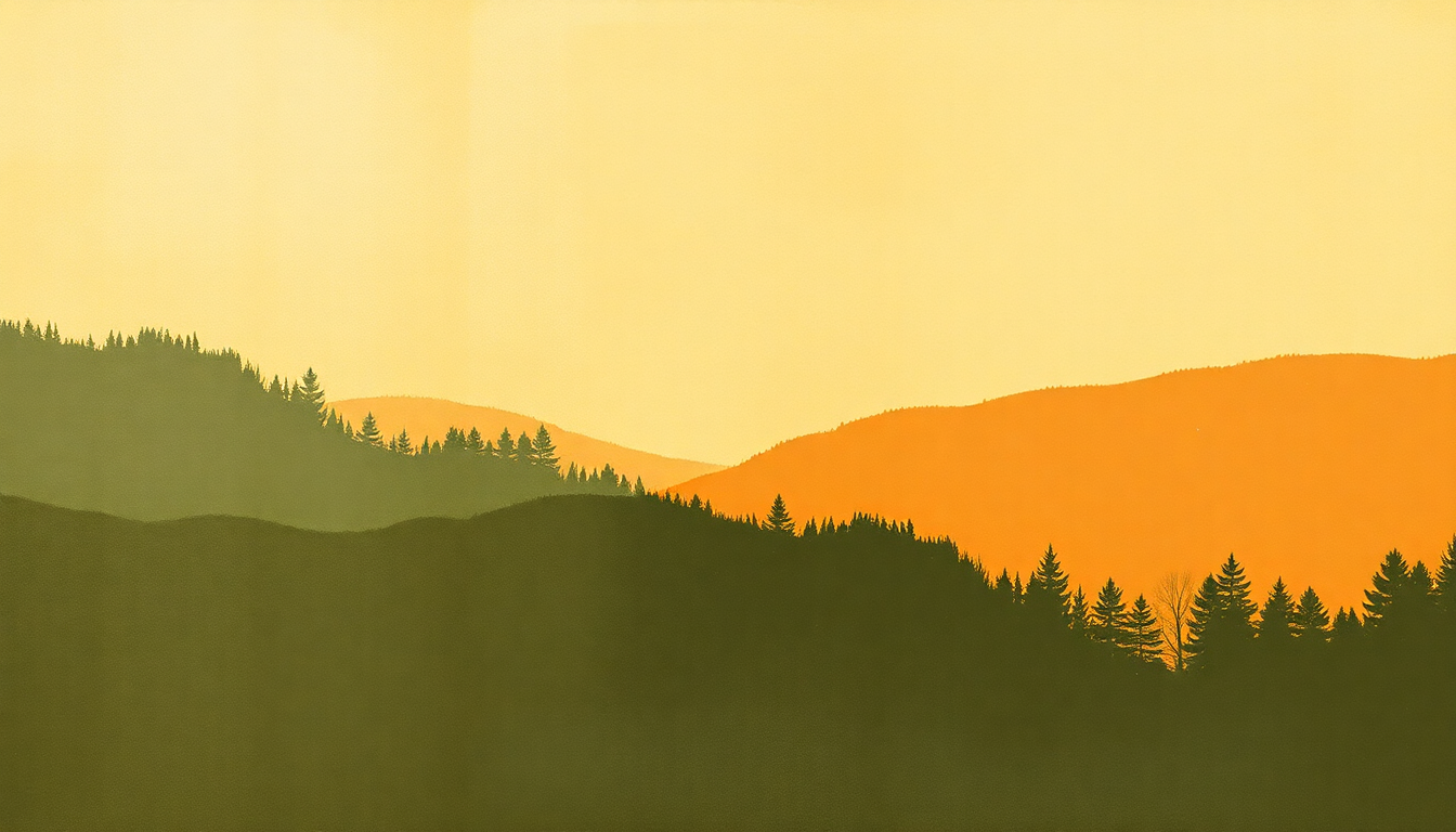 Fan-driven abstract illustration evoking the emotional arc of Story of Isaac by Leonard Cohen