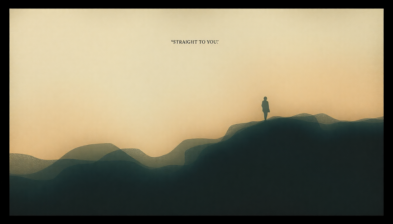 Fan-driven abstract illustration evoking the emotional arc of Straight to You by Nick Cave and the Bad Seeds