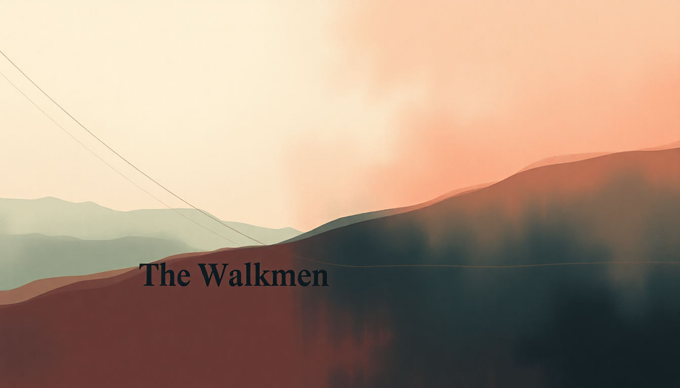 Fan-driven abstract illustration evoking the emotional arc of Stranded by The Walkmen