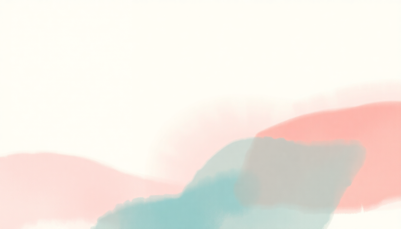 Fan-driven abstract illustration evoking the emotional arc of Strawberry Blond by Mitski