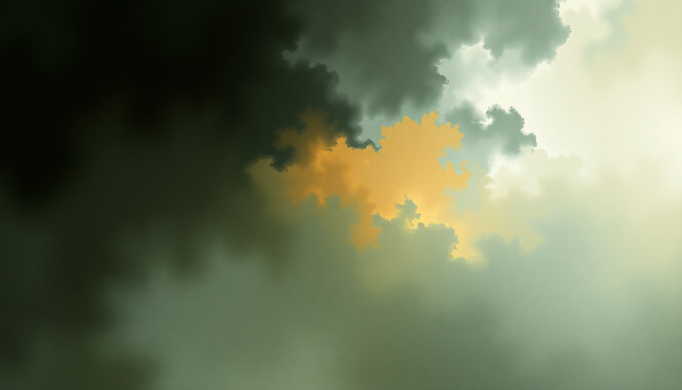 Fan-driven abstract illustration evoking the emotional arc of Stride la vampa by Giuseppe Verdi