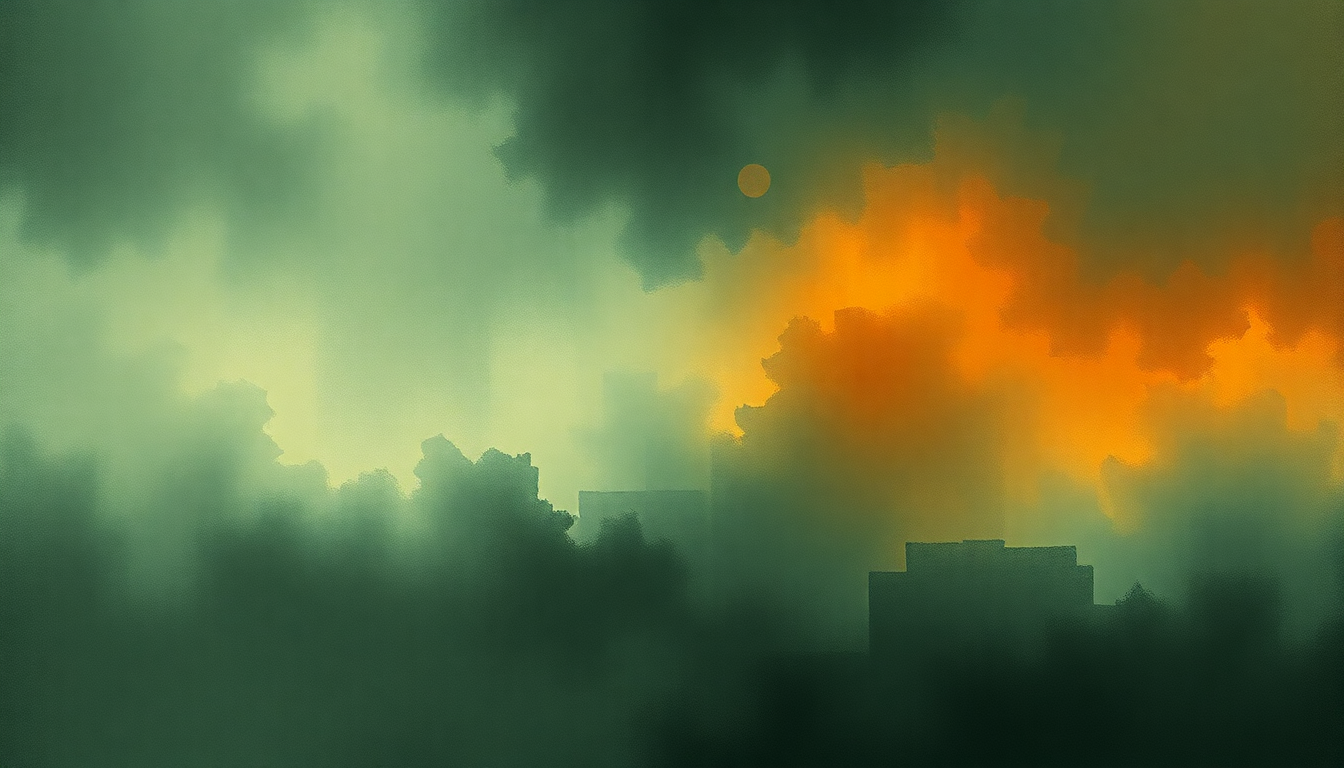 Fan-driven abstract illustration evoking the emotional arc of Strip the Soul by Porcupine Tree